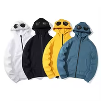 2024 European and American Fashion Cross border Men's and Women's Same Style Glasses New Hoodie Couple Personalized Street Top