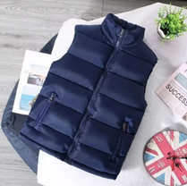 White Vest Jacket Men Slim Fit Stand Collar Sleeveless Puffer Jackets Spring Autumn Casual Waistcoat Men Warm Coat 2023 Trends
