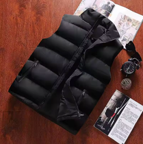 White Vest Jacket Men Slim Fit Stand Collar Sleeveless Puffer Jackets Spring Autumn Casual Waistcoat Men Warm Coat 2023 Trends